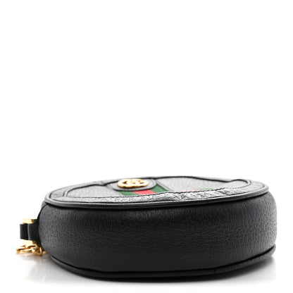Gucci Textured Calfskin Web Ophidia Round Wrist Wallet  Black 4 of 7