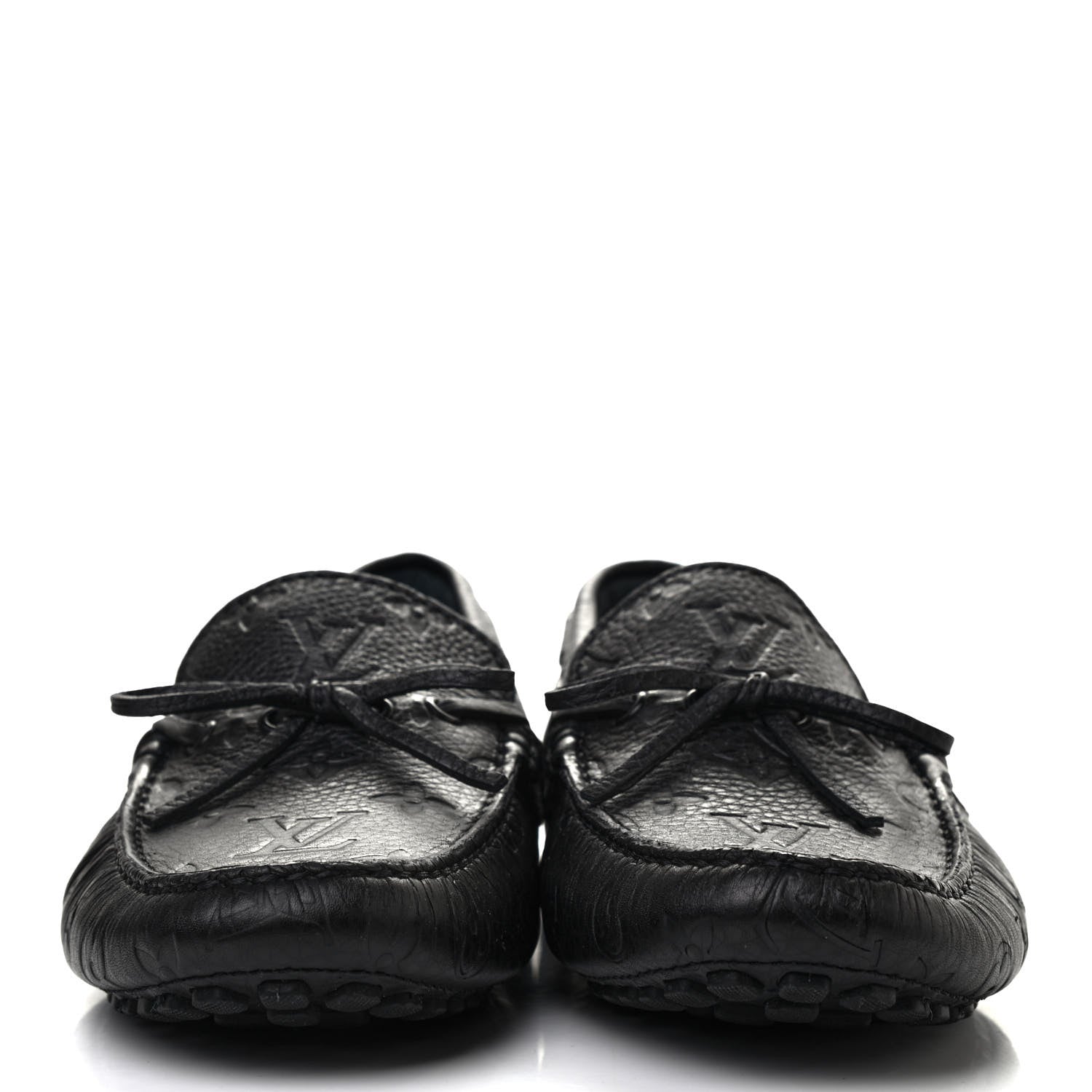 Louis Vuitton Empreinte Arizona Car Shoe Moccasin Loafers 8 Black 2 of 9