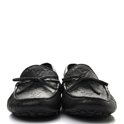 Louis Vuitton Empreinte Arizona Car Shoe Moccasin Loafers 8 Black 2 of 9