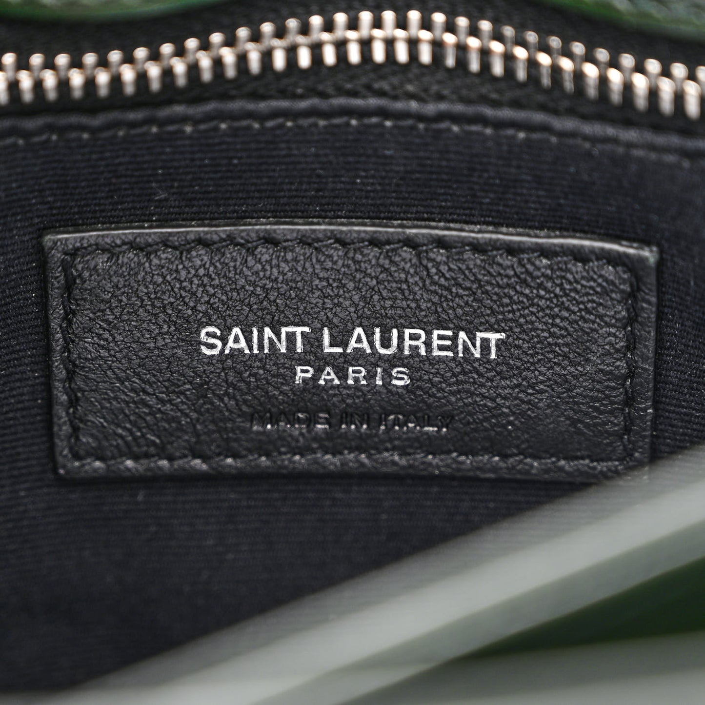 Calfskin Y Quilted Monogram Toy Loulou Crossbody Bag Deep Green