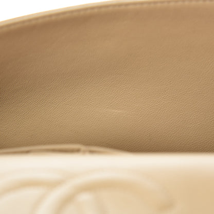 Chanel Lambskin Quilted Medium Double Flap Beige 10 of 20