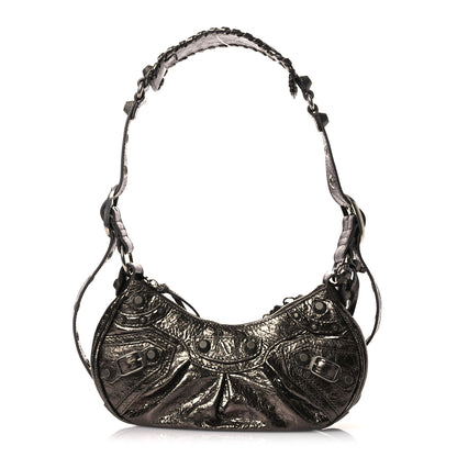 Balenciaga Metallic Agneau Arena Le Cagole Shoulder Bag XS Dark Bronze 1 of 11