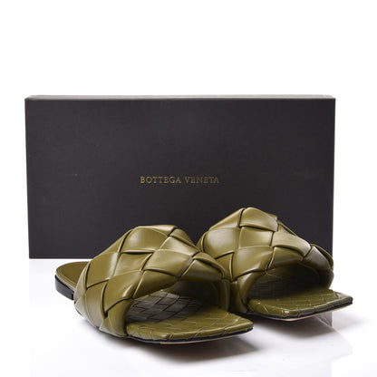 Bottega Veneta Nappa Maxi Intrecciato Lido Flat Sandals 41 Mud 10 of 10