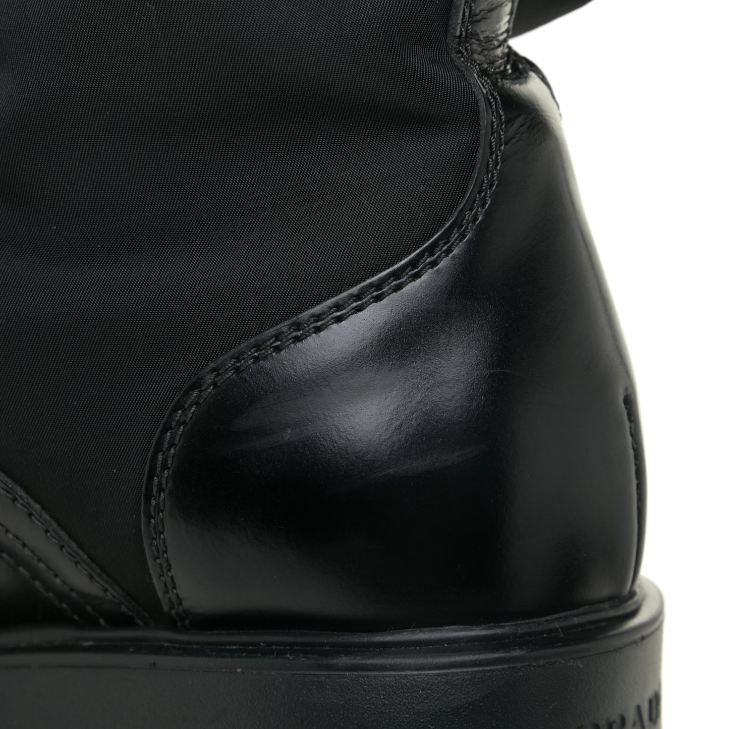 Spazzolato Rois Nylon Metal Triangle Logo Monolith Pouch Pocket 55mm Boots 39.5 Black