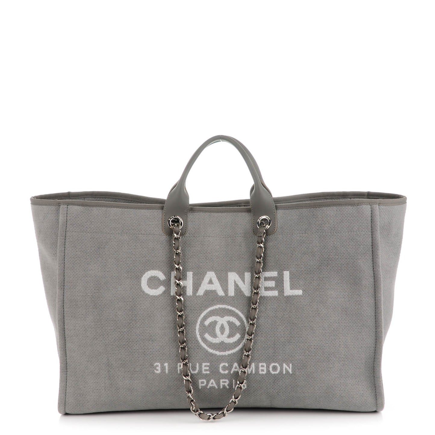 Canvas Deauville Extra Large Tote Grey