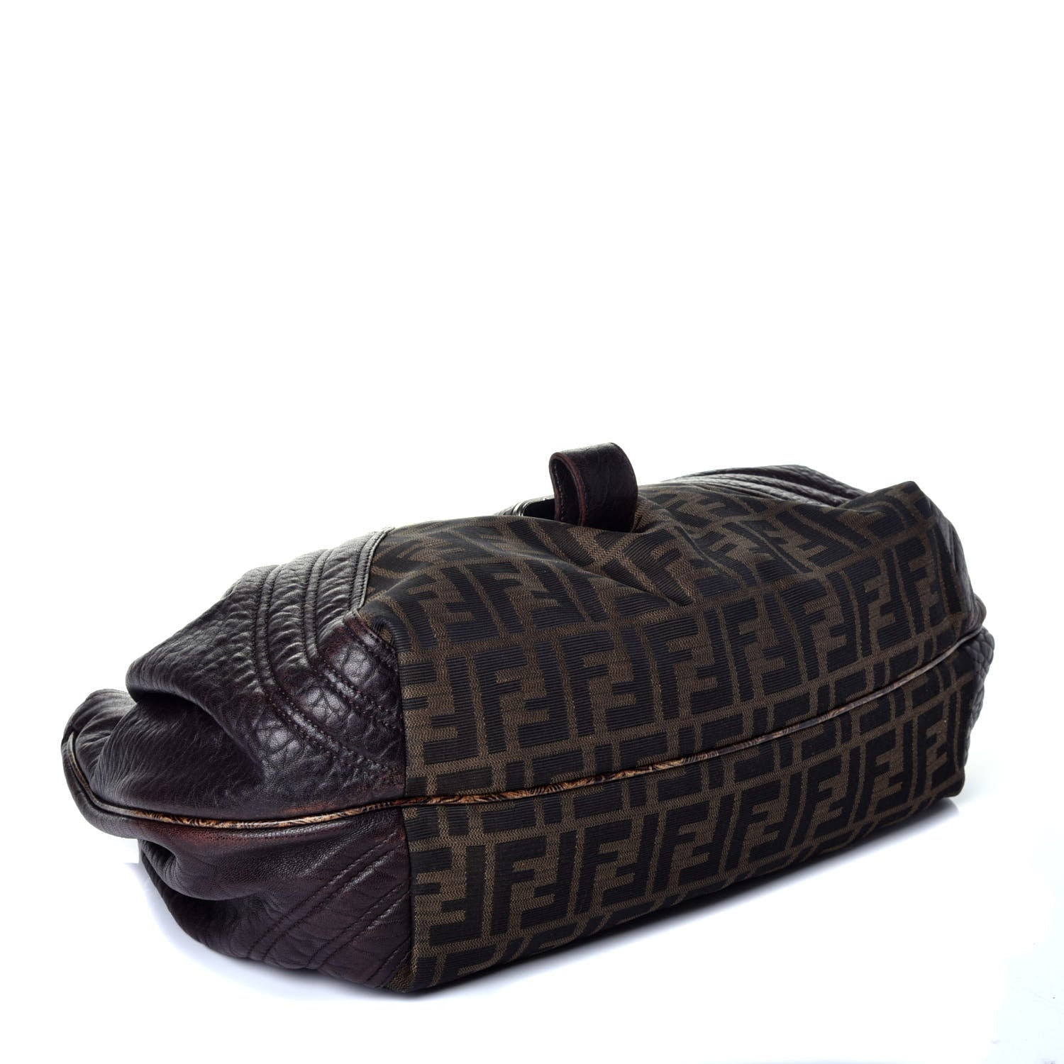 Fendi Zucca Nappa Nuvolata Vitello Tortuga Spy Tobacco Moro 4 of 9