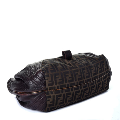 Fendi Zucca Nappa Nuvolata Vitello Tortuga Spy Tobacco Moro 4 of 9