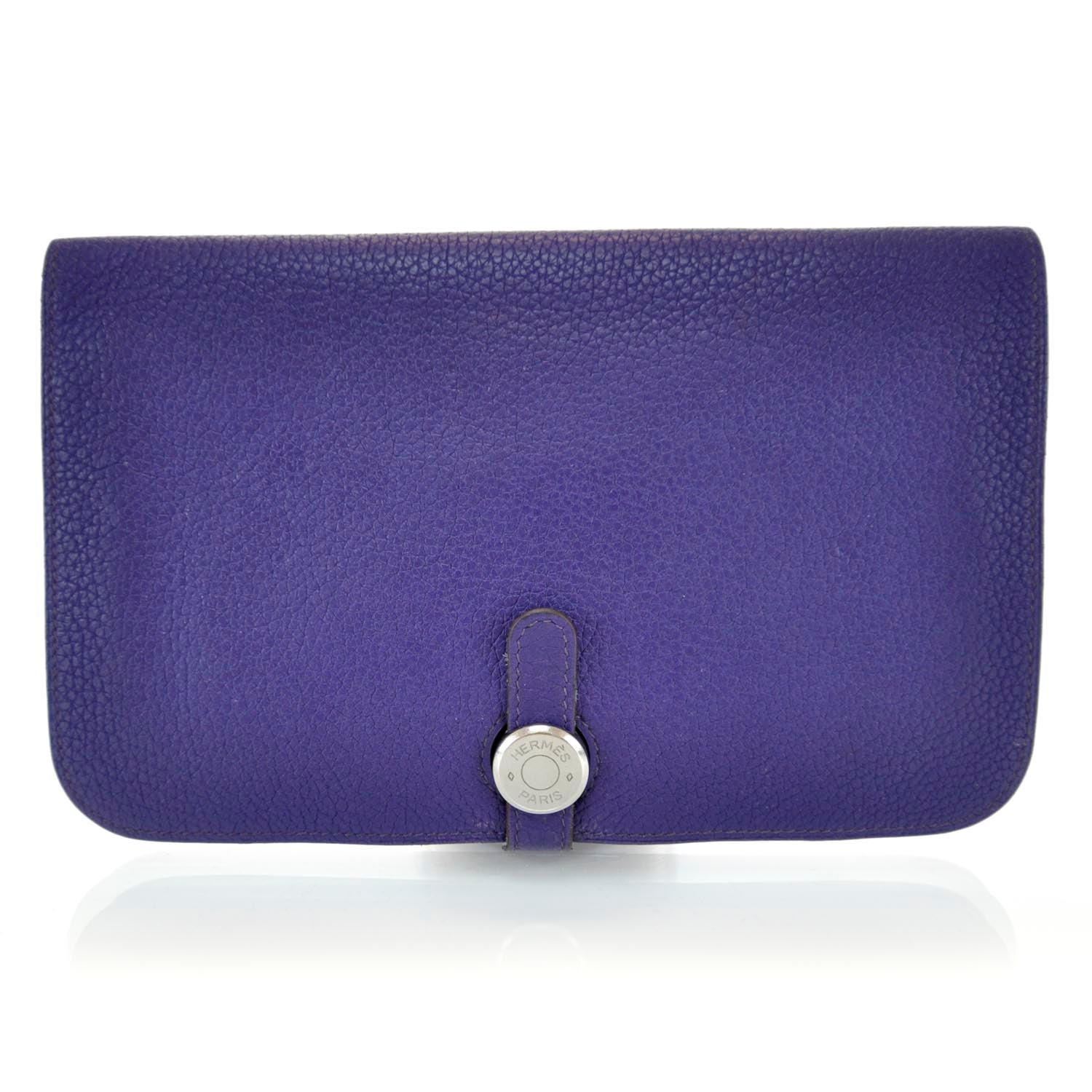 Hermes Togo Dogon Combined Wallet Iris 1 of 10
