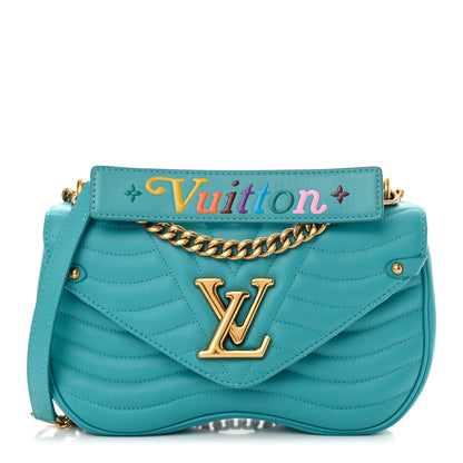 Louis Vuitton Calfskin New Wave Chain MM Malibu Green 1 of 14