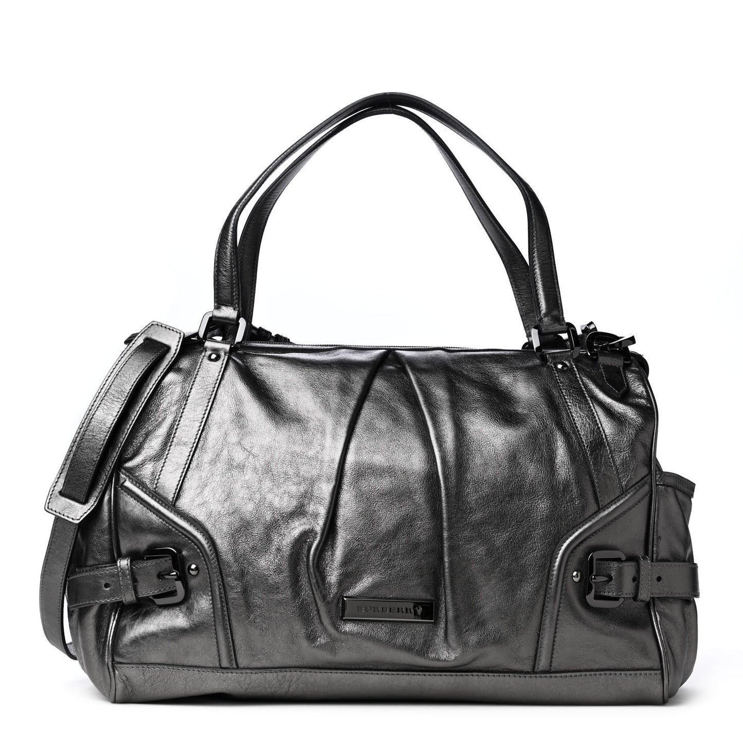 Metallic Calfskin Miley Diaper Bag Trench