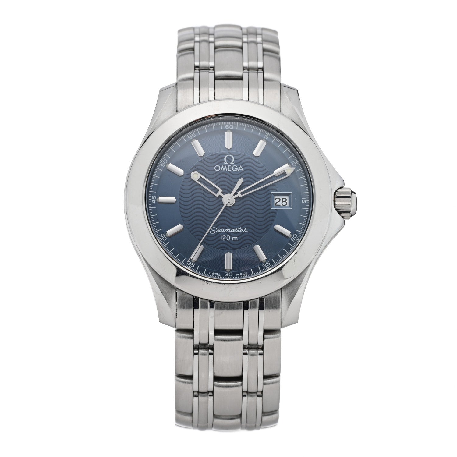 Omega Stainless Steel 36mm Seamaster 120M Quartz Watch Blue 2511.81 1 of 4