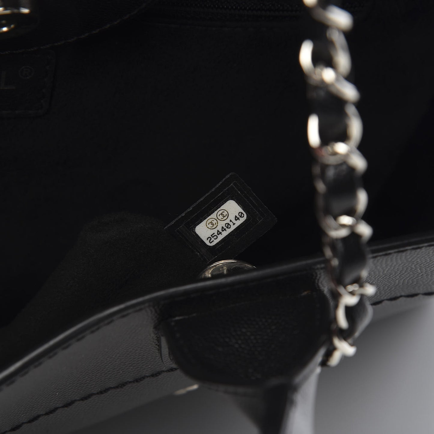 Caviar Medium Studded Deauville Tote Black