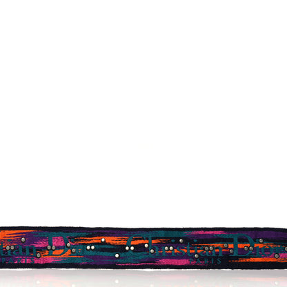 Christian Dior Canvas Embroidered Studded Mexico Shoulder Strap Multicolor 5 of 5