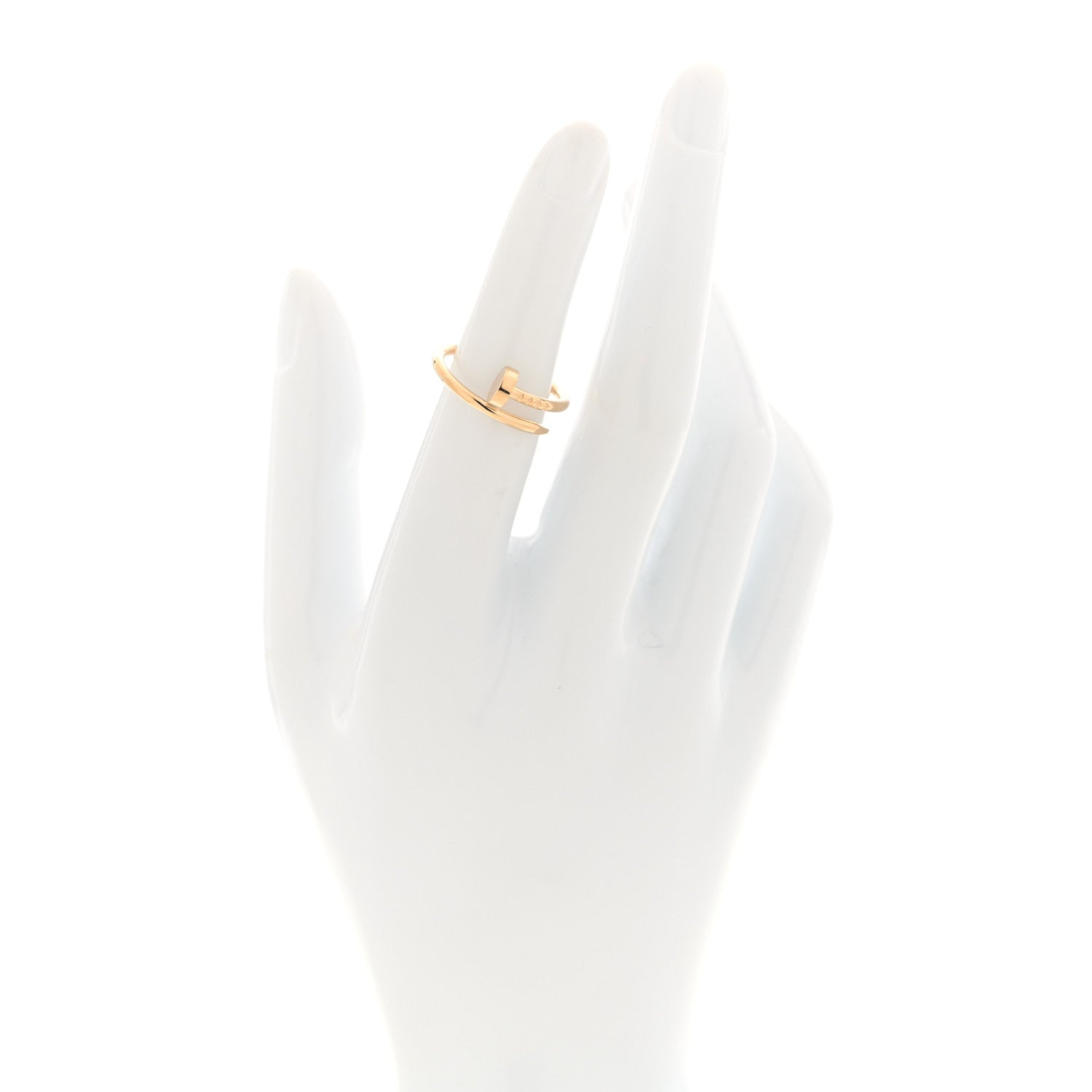 Cartier 18K Yellow Gold Small Juste Un Clou Ring 50 5.5 2 of 5