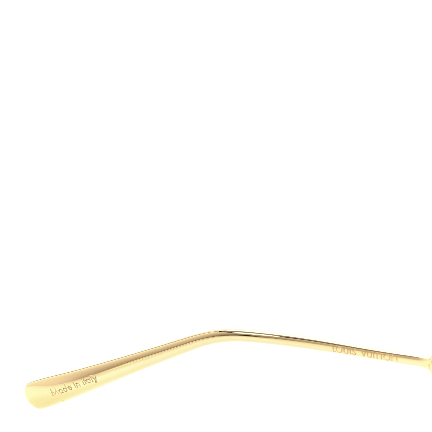 Louis Vuitton Metal My LV Chain Round Sunglasses Z1650E Gold