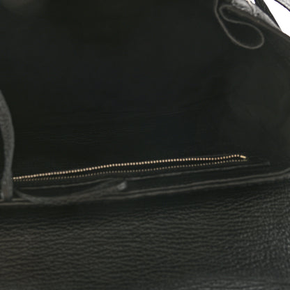 3.1 Phillip Lim 3.1 Textured Calfskin Woven Panel Medium Pashli Satchel Black Silver 5 of 8
