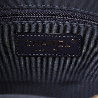 Chanel Goatskin Quilted Tri-Color Small In & Out Camera Case Navy Turquoise Pink 5 of 10