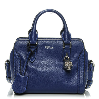 Alexander McQueen Pebbled Calfskin Mini Padlock Ultramarine 1 of 7
