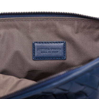 Bottega Veneta Nappa Intrecciato Cosmetic Case Cobalt 8 of 9