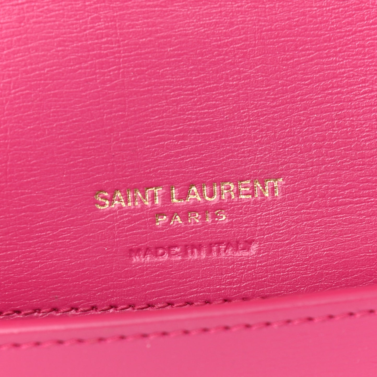 Smooth Calfskin Monogram Phone Holder Crossbody Fuchsia Couture