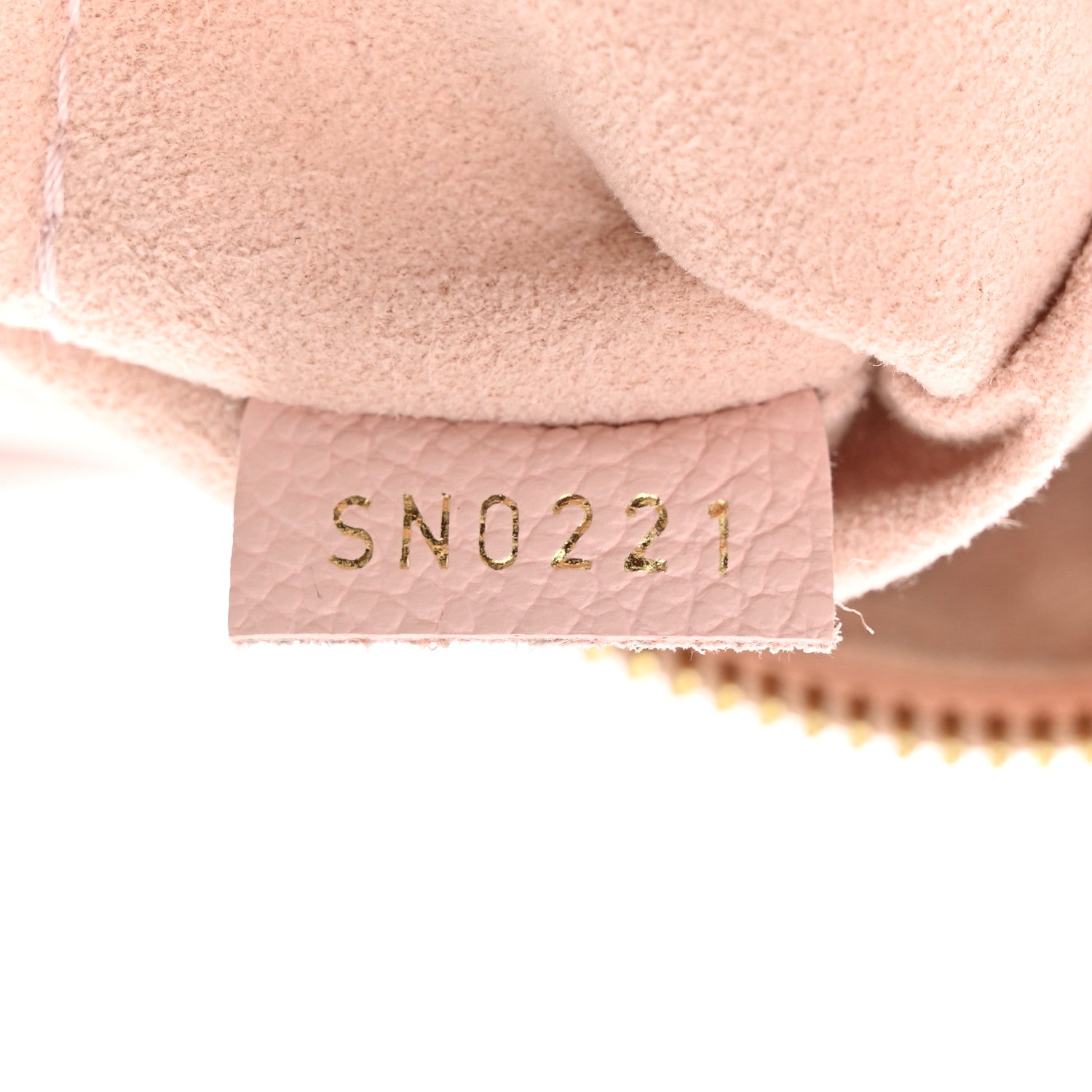 Louis Vuitton Empreinte Monogram Giant By The Pool Marshmallow Hobo PM Bouton De Rose 7 of 10