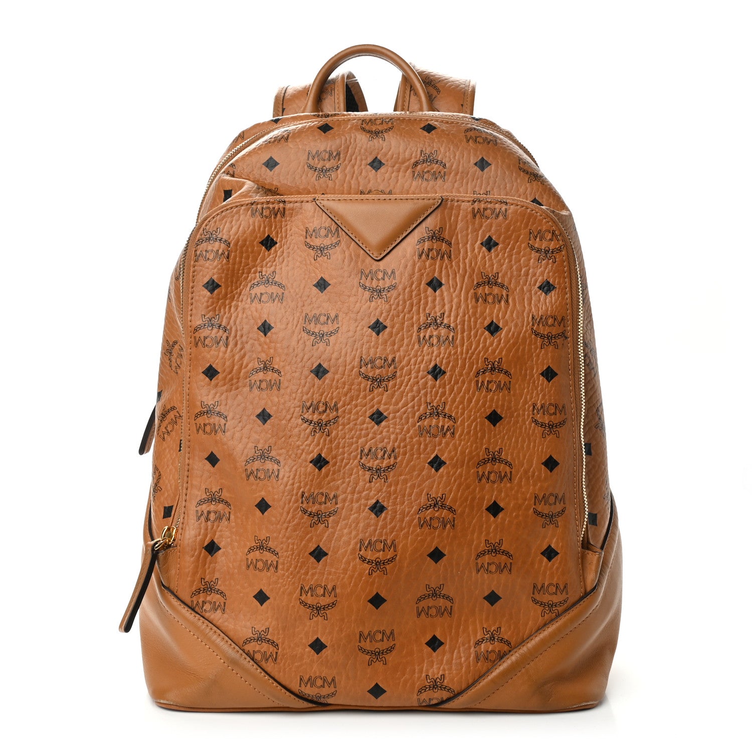 MCM Visetos Medium Duke Backpack Cognac 1 of 11