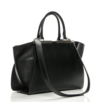 Fendi Vitello Dolce Petite 3jours Tote Black 3 of 8