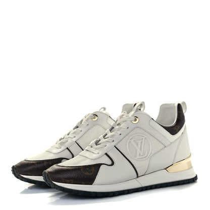 Louis Vuitton Calfskin Monogram Run Away Sneakers 39 White 2 of 8