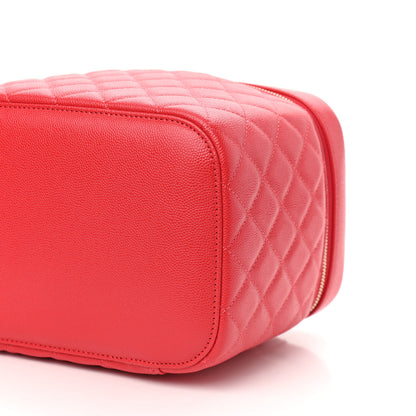 Chanel Caviar Quilted Large Vanity Pouch Red 9 of 9