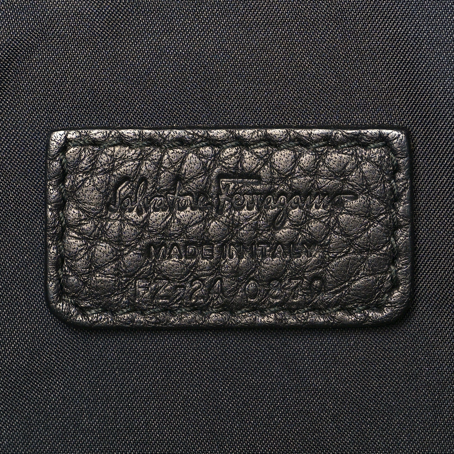 Calfskin Gancini Business Bag Black