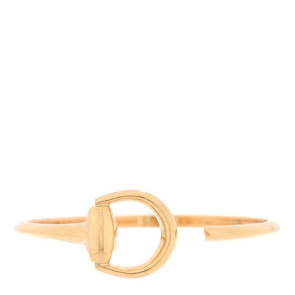 Gucci 18K Yellow Gold Horsebit Bangle Bracelet 1 of 4
