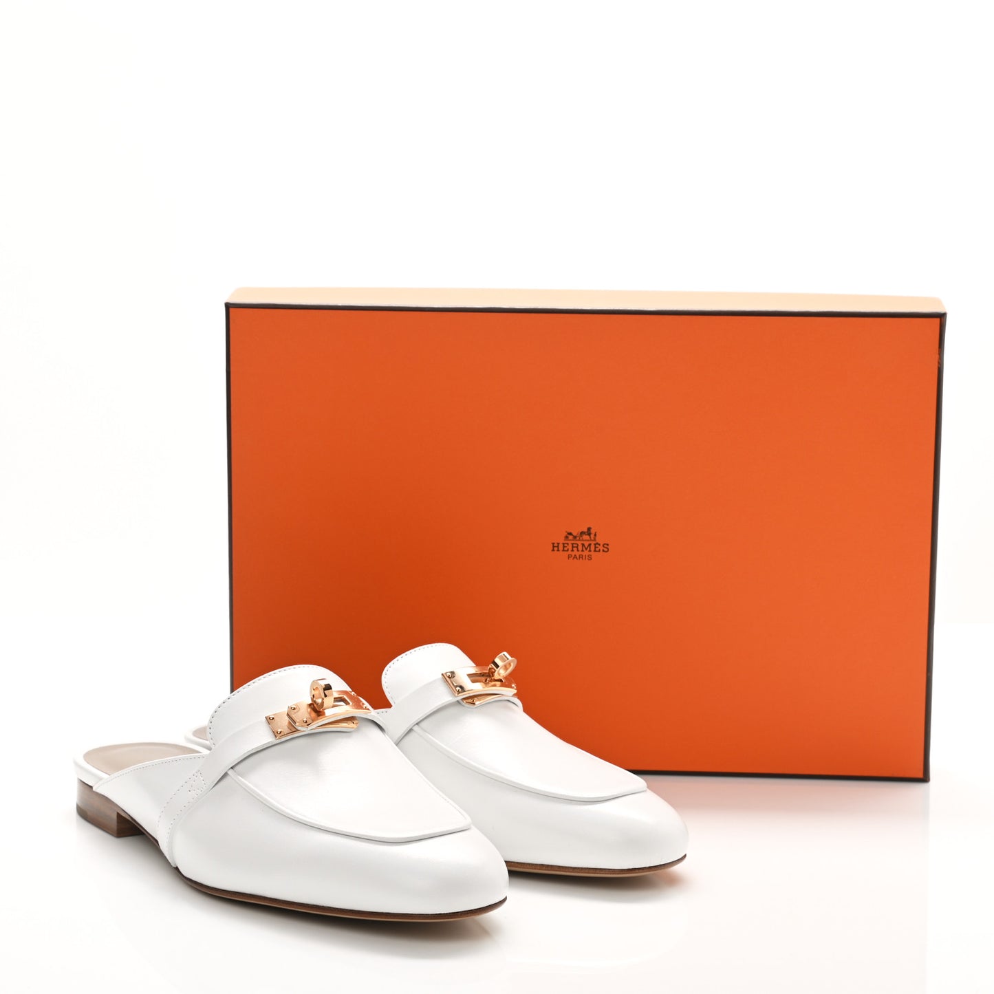 Calfskin Oz Mules 38 White