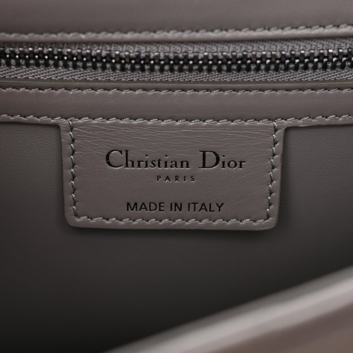 Calfskin Macrocannage Medium Caro Bag Iron Grey