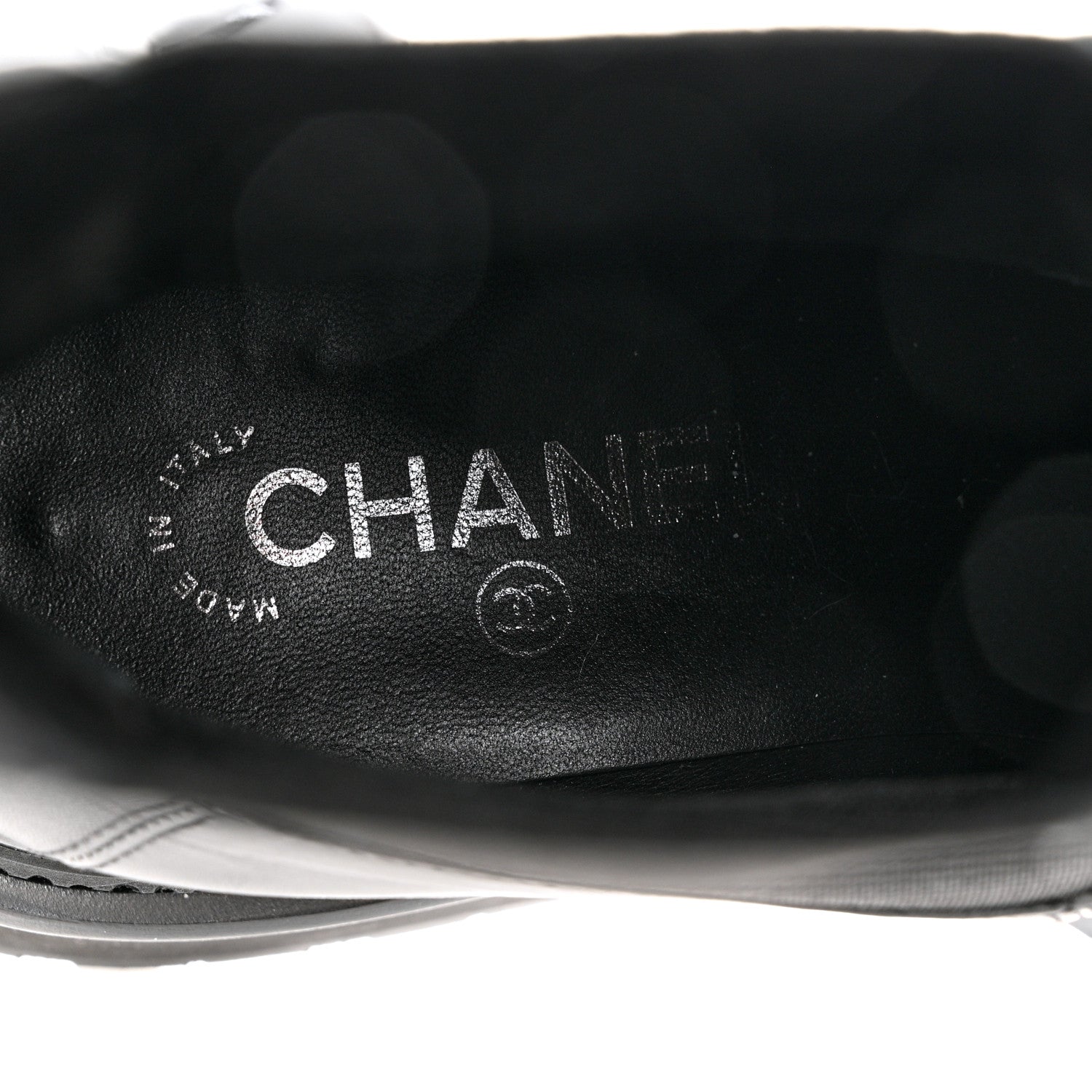 Chanel Calfskin Patent Cap Toe Ankle Boots 39.5 Black 8 of 16