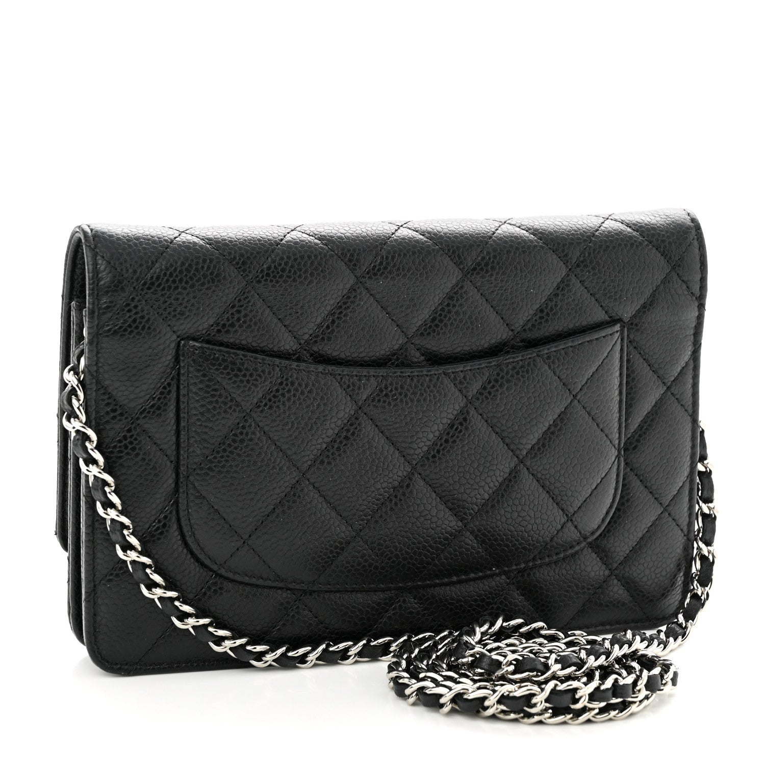 Chanel Caviar Quilted Wallet on Chain WOC Black 3 of 11