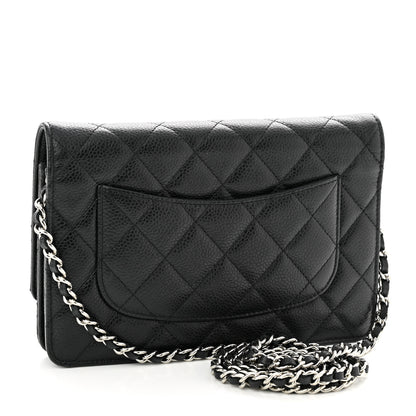 Chanel Caviar Quilted Wallet on Chain WOC Black 3 of 11