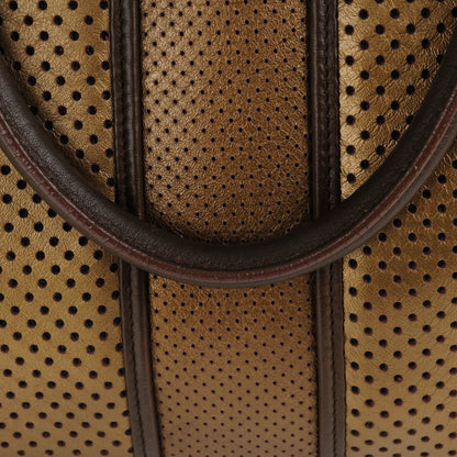Saint Laurent Metallic Perforated Leather Large Cabas Chyc Bronze 8 of 8