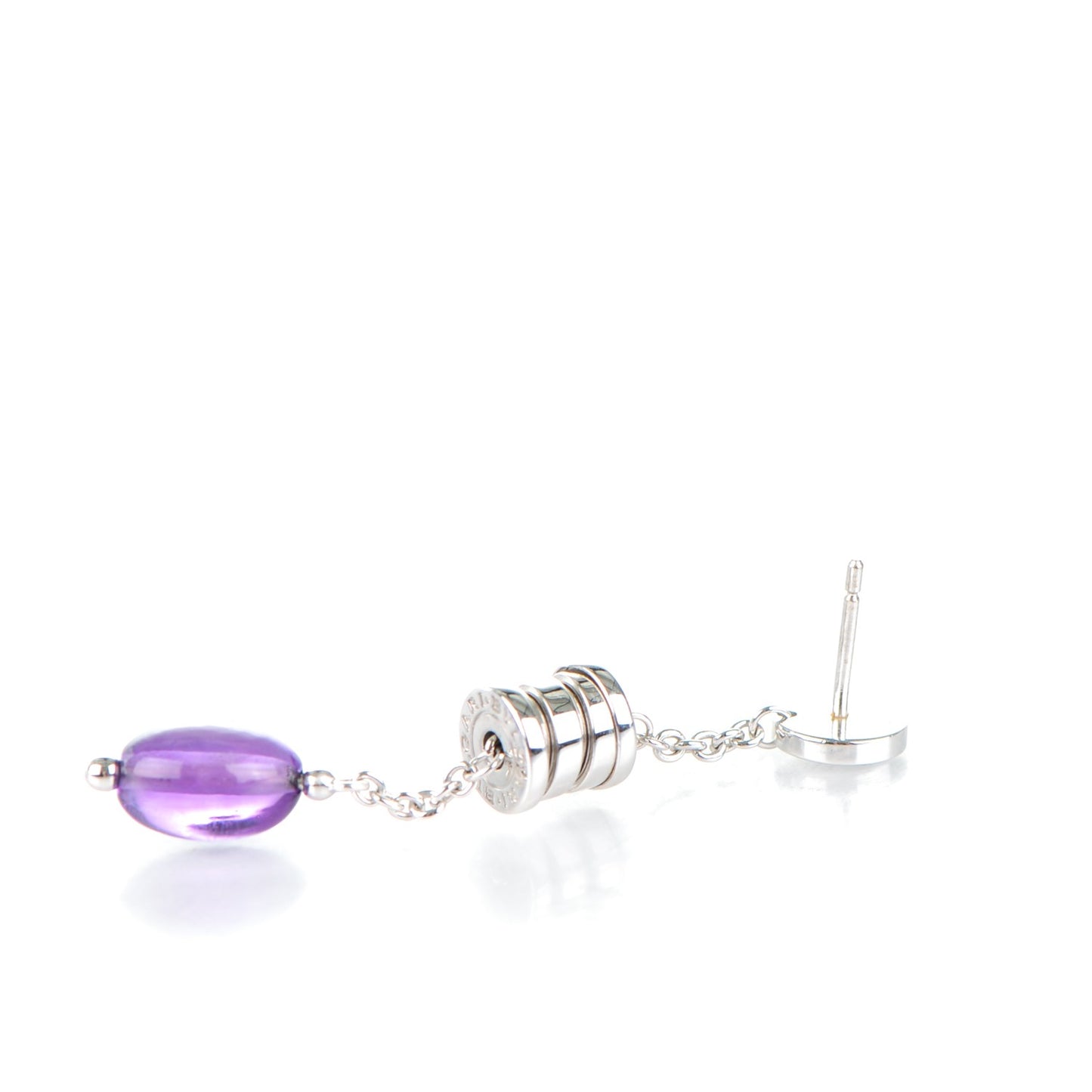 18K White Gold Amethyst Blue Topaz B.Zero1 Drop Earrings