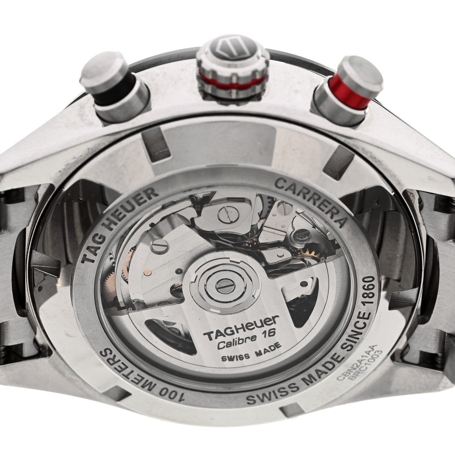 Tag Heuer Stainless Steel 44mm Carrera Chronograph Automatic Watch Black CBN2A1AA 4 of 4