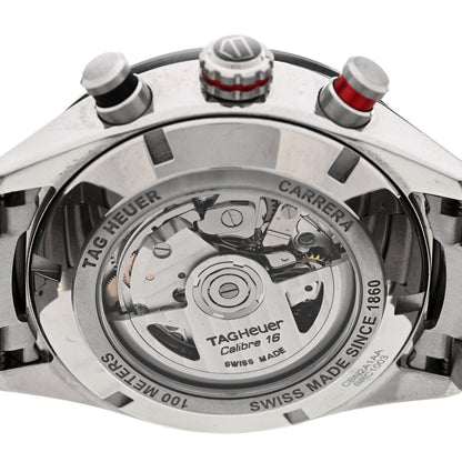 Tag Heuer Stainless Steel 44mm Carrera Chronograph Automatic Watch Black CBN2A1AA 4 of 4