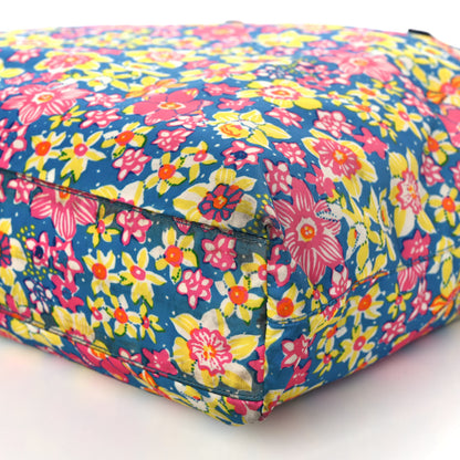 Prada Tessuto Nylon Saffiano Floral Print Tote Multicolor 10 of 12