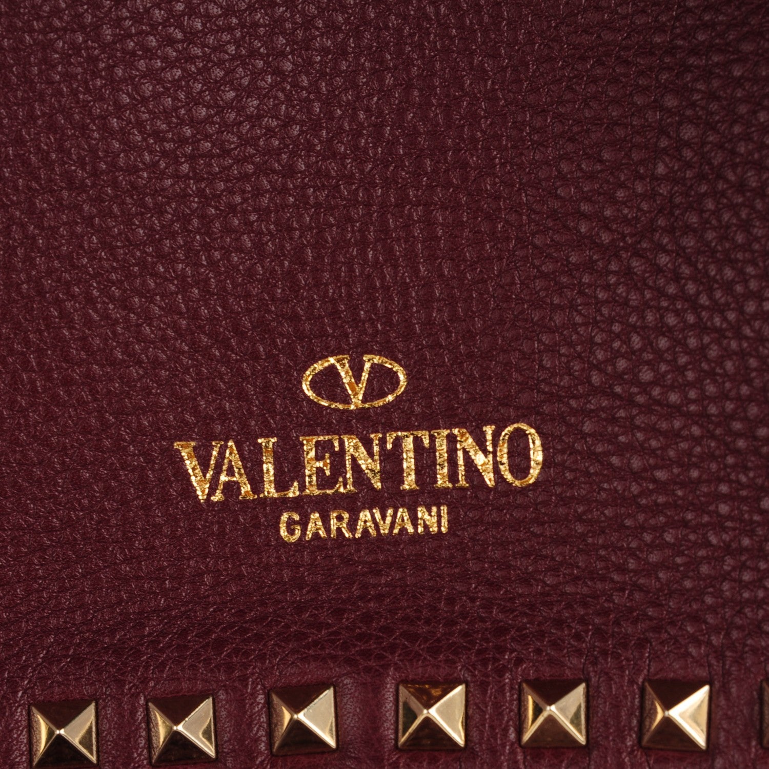 Valentino Garavani Grained Calfskin Medium Rockstud Reversible Tote Light Cuir Rubin 4 of 6