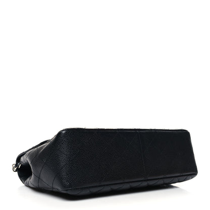 Chanel Caviar Quilted Jumbo Single Flap Black 4 of 13