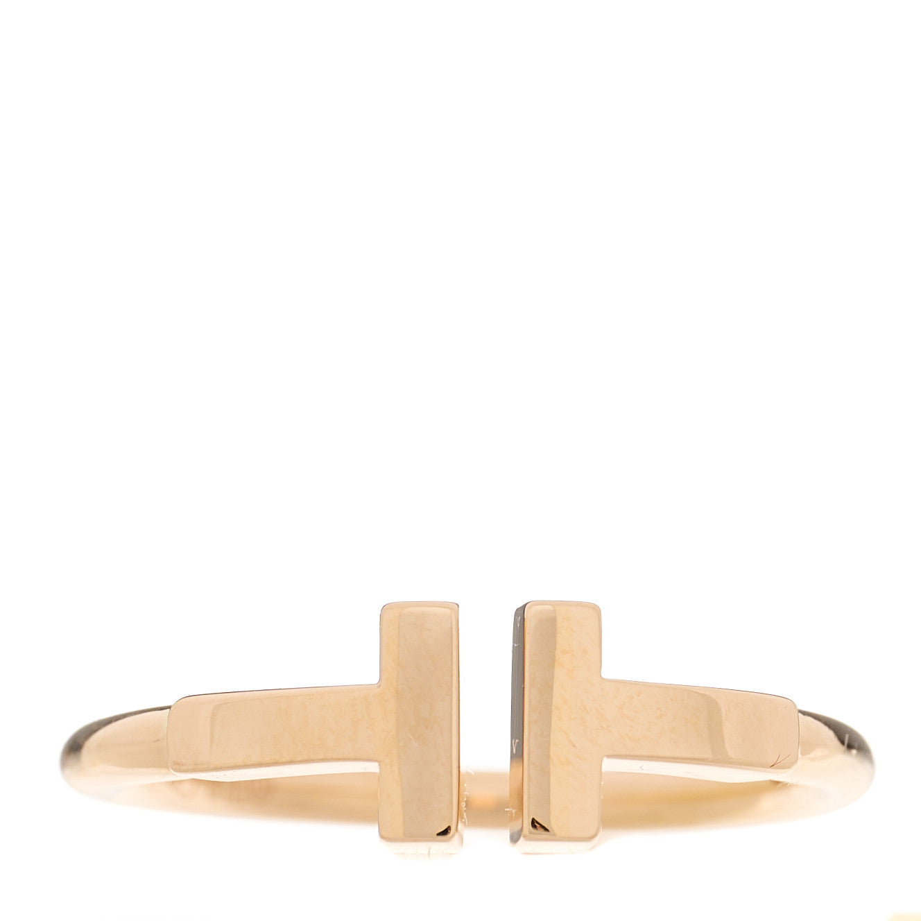 18K Rose Gold T Wire Ring 51 5.75