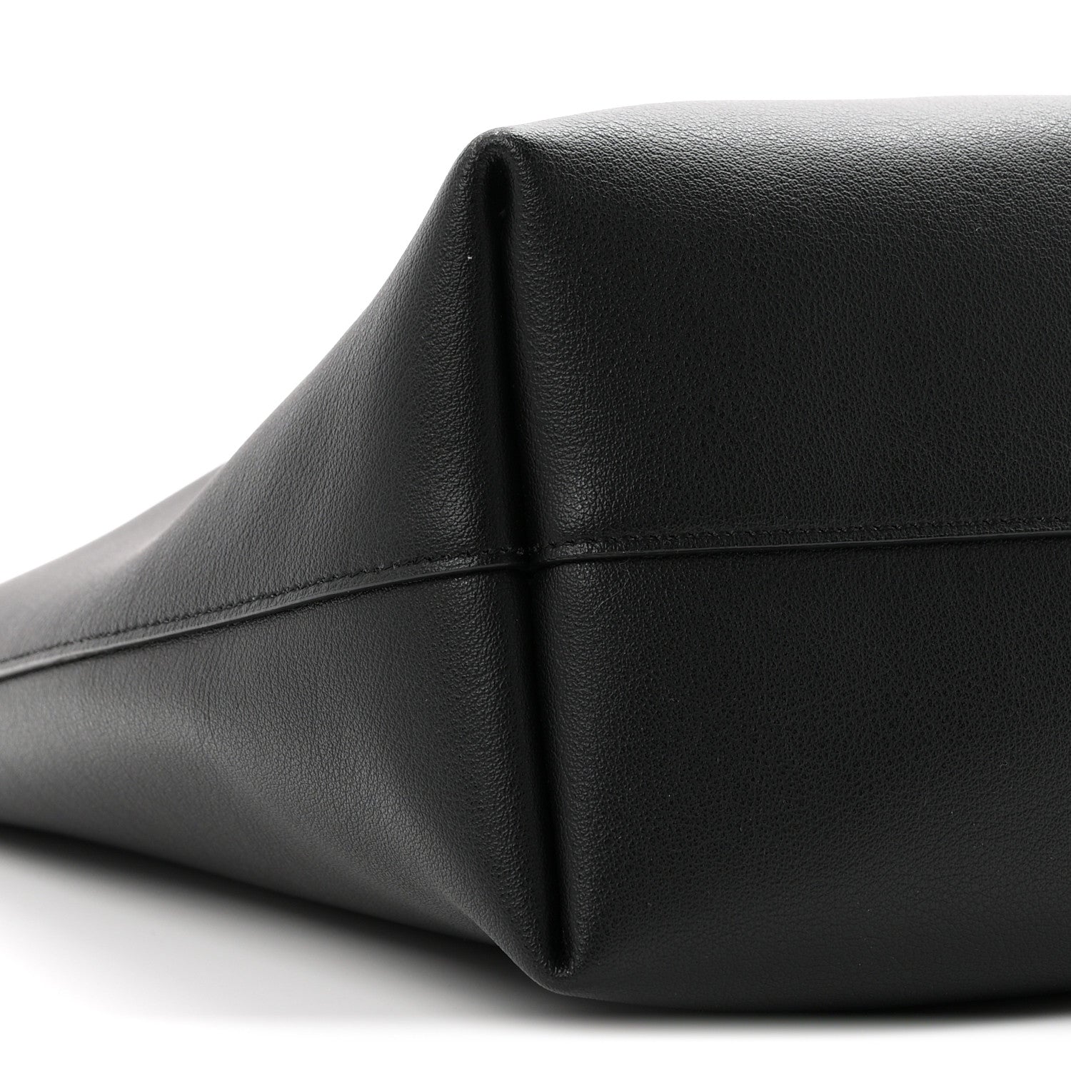 Saint Laurent Calfskin Large Shopping Tote Black 9 of 10