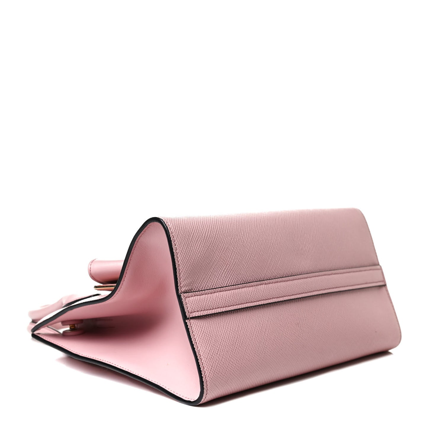 Saffiano Cuir Calfskin Small Monochrome Top Handle Tote Pesco