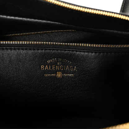 Balenciaga Grained Calfskin Medium Carrie Bowling Bag Black 6 of 9