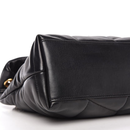 Saint Laurent Lambskin Quilted Small Loulou Puffer Monogram Chain Satchel Black 6 of 11