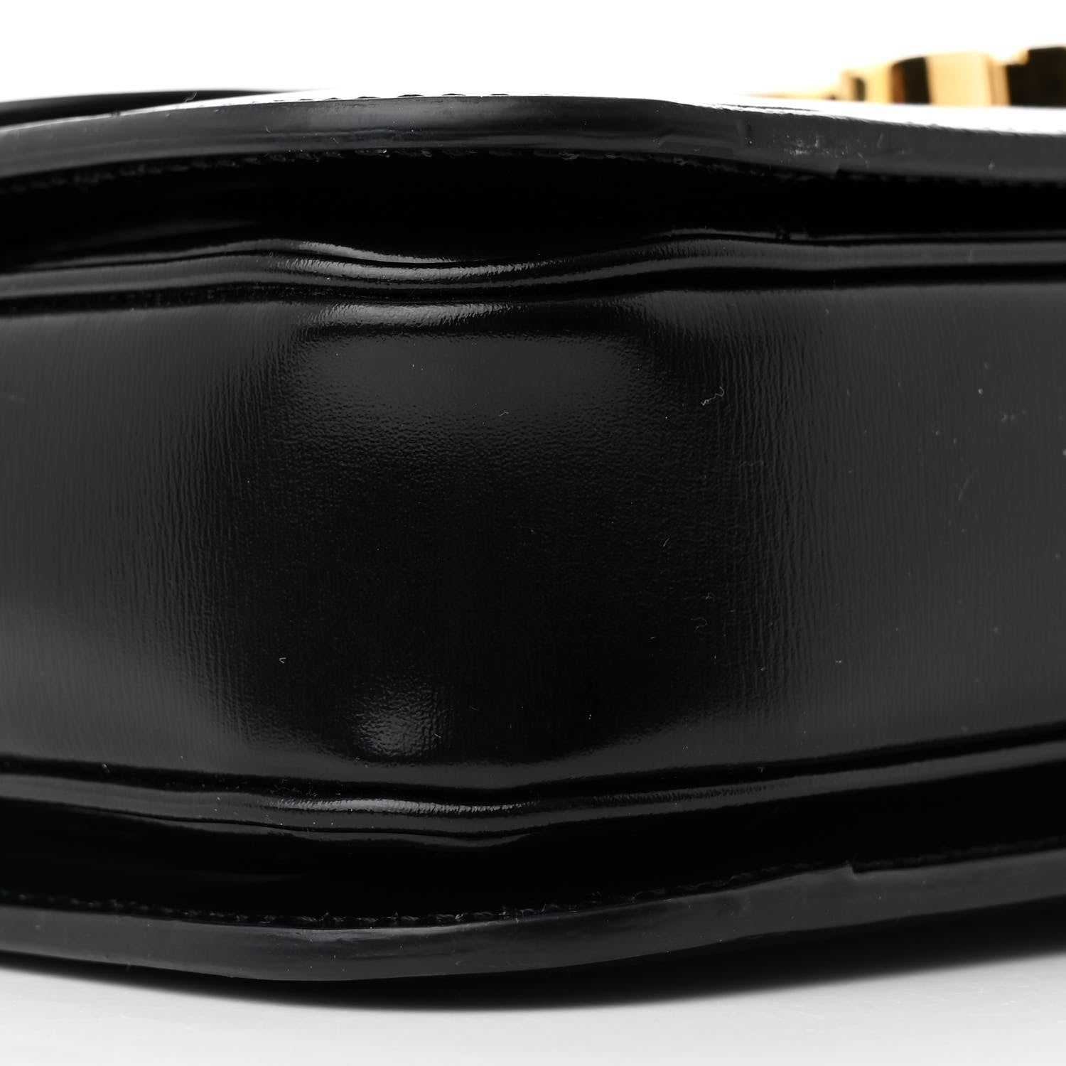 Celine Shiny Calfskin Medium Triomphe Black 9 of 12