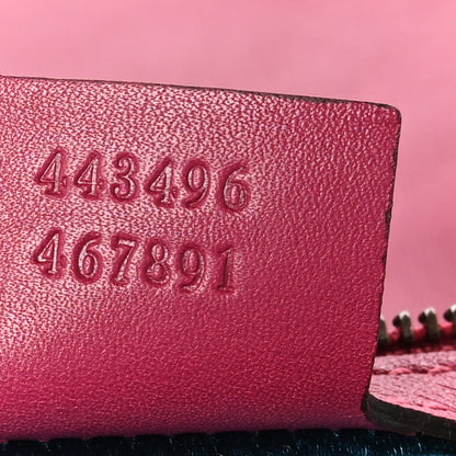 Gucci Velvet Matelasse Medium GG Marmont Shoulder Bag Light Raspberry Rose 6 of 9